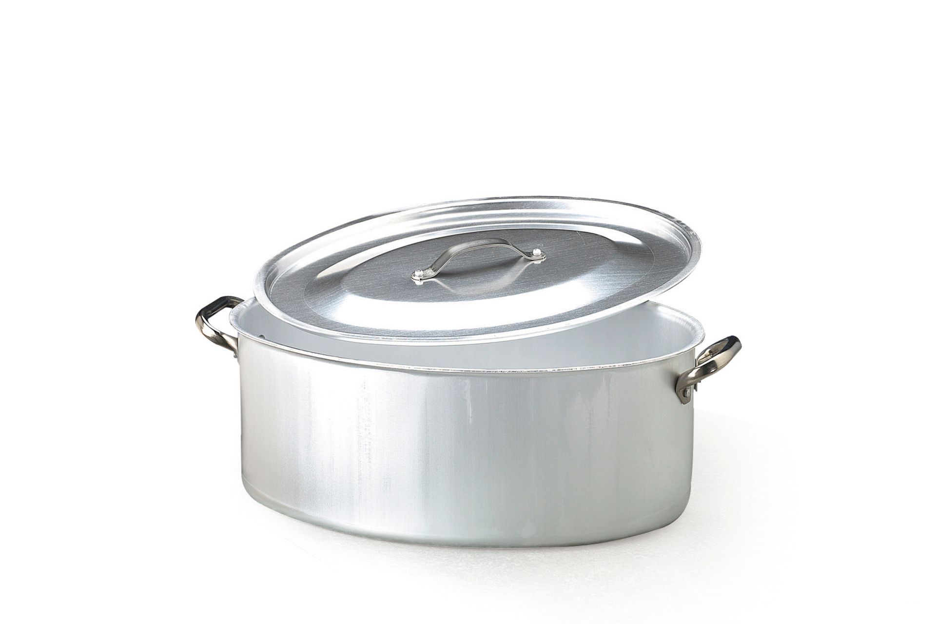 CASSERUOLA OVALE 2 MANIGLIE E COPERCHIO